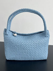 BV original calfskin medium tosca shoulder bag 716974 ice blue