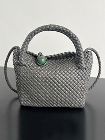 BV original calfskin small tosca shoulder bag 776755 grey