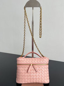 BV original lambskin small soft vanity case 843800 rose