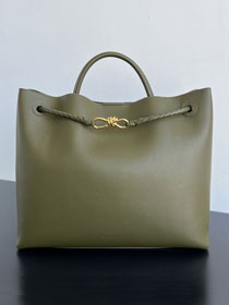 BV original calfskin large andiamo bag 806010 olive