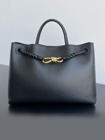 BV original calfskin medium andiamo bag 810214 black