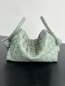 BV original lambskin loop top handle bag 796615 aloe