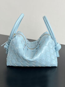 BV original lambskin loop top handle bag 796615 blue