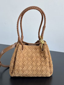 BV original suede small campana bag 796569 amber