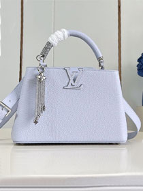 Louis vuitton original calfskin capucines BB M26531 light blue