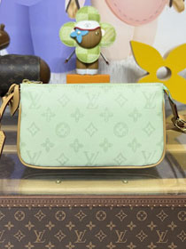 Louis vuitton original monogram canvas pochette accessoires M28320 green