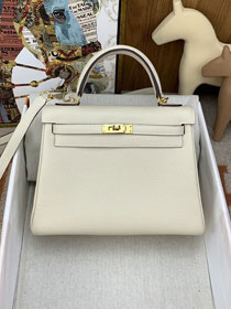 Hermes original togo leather kelly 25 bag K25 nata