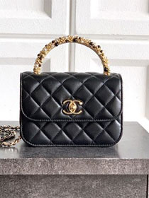 CC original lambskin mini clutch with chain AP4975