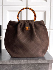 CC original suede calfskin medium hobo bag AS6010 dark brown