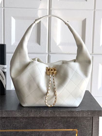 CC original calfskin medium hobo bag AS5976 white