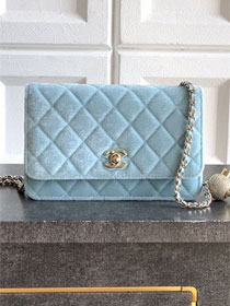 CC original velvet wallet on chain AP1450