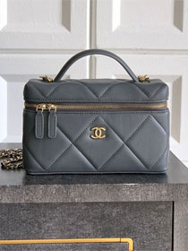 CC original grained calfskin vanity with chain AP4936 grey