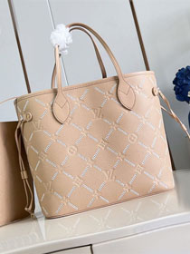 Louis vuitton original calfskin neverfull MM M29486 hazelnut