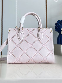Louis vuitton original calfskin onthego pm M28528 light pink