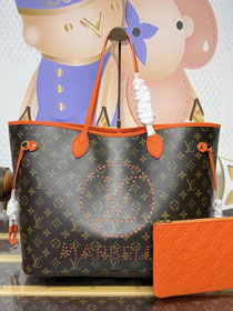Louis vuitton original monogram canvas Inside out neverfull GM M29212 orange