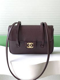 CC grained calfskin clutch AP5068 burgundy