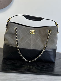 CC suede small tote bag AS5634 grey